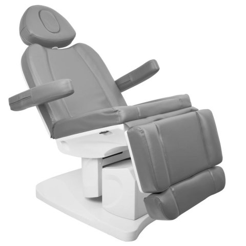 Fotel kosmetyczny elektr. Azzurro 708A 4 siln. szary Fotel kosmetyczny elektr. Azzurro 708A 4 siln. szary