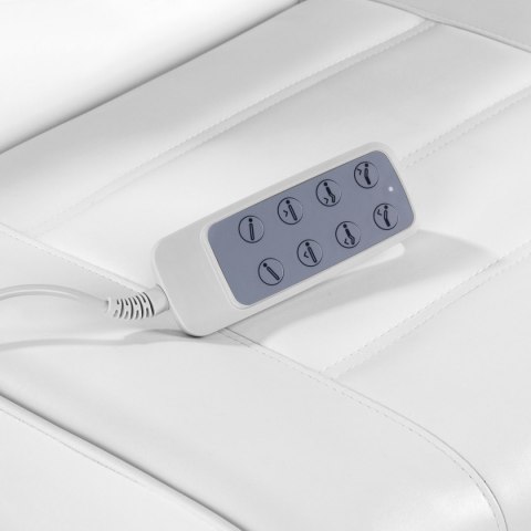 Fotel kosmetyczny elektr. Lux 4M biały z kołyską Fotel kosmetyczny elektr. Lux 4M biały z kołyską