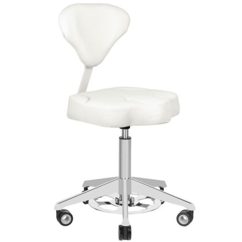 Taboret kosmetyczny Azzurro 156-F bump-up biały Taboret kosmetyczny Azzurro 156-F bump-up biały