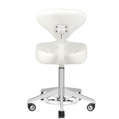 Taboret kosmetyczny Azzurro 156-F bump-up biały Taboret kosmetyczny Azzurro 156-F bump-up biały