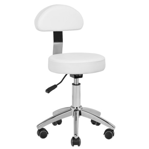 Taboret kosmetyczny do pedicure 304-P biały Taboret kosmetyczny do pedicure 304-P biały
