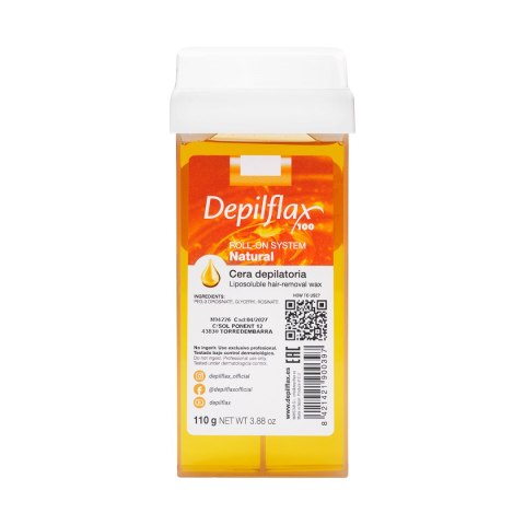 Depilflax 100 wosk do depilacji rolka naturalny 110 g Depilflax 100 wosk do depilacji rolka naturalny 110 g