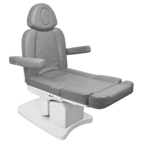 Fotel kosmetyczny elektr. Azzurro 708A 4 siln. szary podgrzewany Fotel kosmetyczny elektr. Azzurro 708A 4 siln. szary podgrzewany