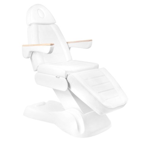 Fotel kosmetyczny elektryczny SILLON Lux 273b + taboret 304 biały Fotel kosmetyczny elektryczny SILLON Lux 273b + taboret 304 biały