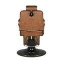 Gabbiano fotel barberski Boss Old Leather jasnobrązowy