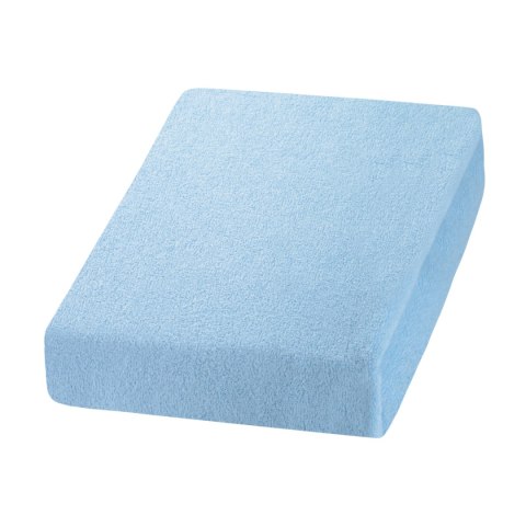 Prześcieradło frotte niebieskie Prześcieradło frotte niebieskie