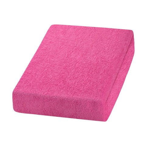 Prześcieradło frotte różowe Prześcieradło frotte różowe
