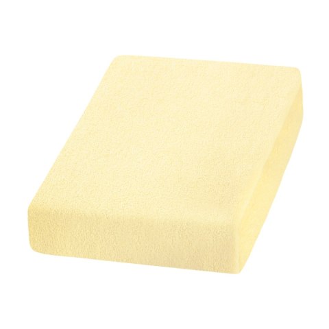 Prześcieradło frotte żółte Prześcieradło frotte żółte