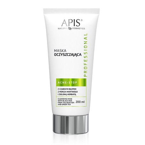Apis acne-stop maska oczyszczająca z czarnym błotem 200 ml Apis acne-stop maska oczyszczająca z czarnym błotem 200 ml
