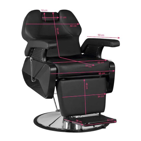 Hair System fotel barberski New York czarny Hair System fotel barberski New York czarny