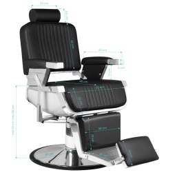 Hair System fotel barberski Royal X czarny