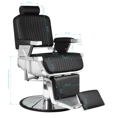 Hair System fotel barberski Royal X czarny Hair System fotel barberski Royal X czarny