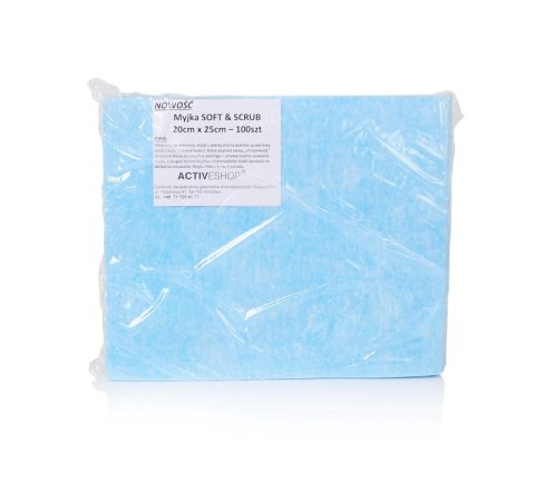 Jednorazowe chusty-myjki zabiegowe 100 szt. soft&scrub 20 x 25 cm Jednorazowe chusty-myjki zabiegowe 100 szt. soft&scrub 20 x 25 cm