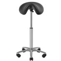 Taboret kosmetyczny-fryzjerski 001B czarny wysoki