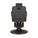 Gabbiano fotel barberski Boss HD Old Leather czarny