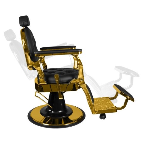 Gabbiano fotel barberski Giulio Gold czarny Gabbiano fotel barberski Giulio Gold czarny