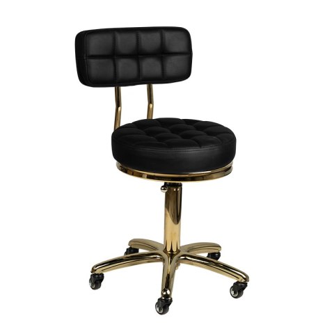 Taboret kosmetyczny Gold AM-961 czarny Taboret kosmetyczny Gold AM-961 czarny