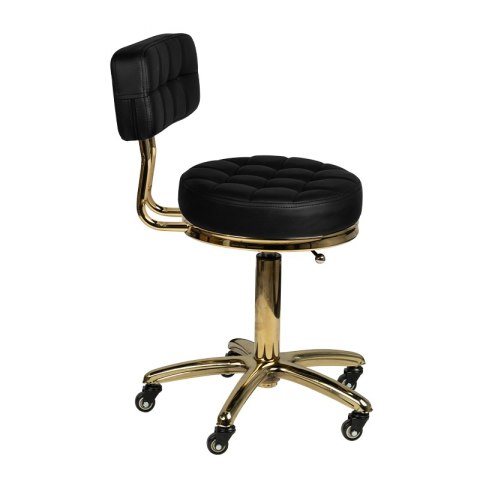 Taboret kosmetyczny Gold AM-961 czarny Taboret kosmetyczny Gold AM-961 czarny