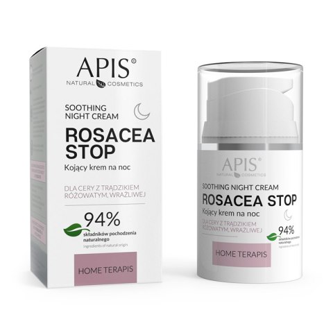 Apis rosacea- stop home terapis kojący krem na noc 50 ml Apis rosacea- stop home terapis kojący krem na noc 50 ml