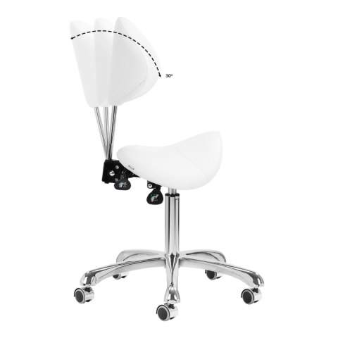 Taboret kosmetyczny 1004 Giovanni biały Taboret kosmetyczny 1004 Giovanni biały