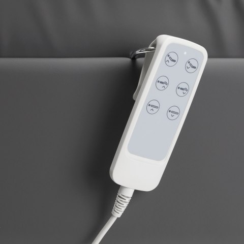 Fotel kosmetyczny elektryczny SILLON Lux 273b 3 silniki szary, szara podstawa Fotel kosmetyczny elektryczny SILLON Lux 273b 3 silniki szary, szara podstawa
