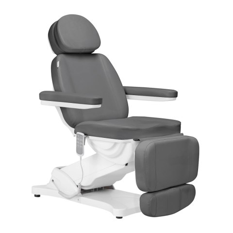 Elektryczny fotel kosmetyczny SILLON CLASSIC 4 silniki z kołyską szary Elektryczny fotel kosmetyczny SILLON CLASSIC 4 silniki z kołyską szary