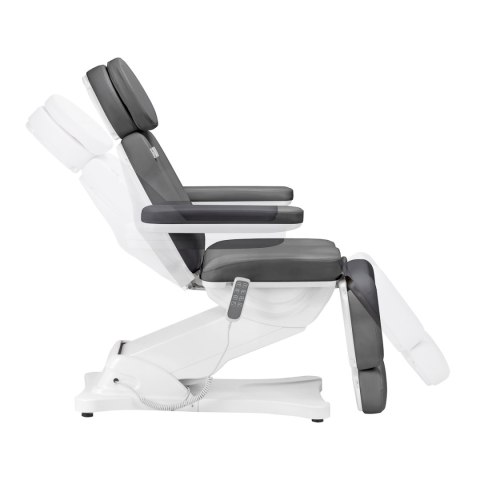 Elektryczny fotel kosmetyczny SILLON CLASSIC 4 silniki z kołyską szary Elektryczny fotel kosmetyczny SILLON CLASSIC 4 silniki z kołyską szary