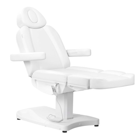 Fotel kosmetyczny elektr. Azzurro 803D 3 siln. biały Fotel kosmetyczny elektr. Azzurro 803D 3 siln. biały