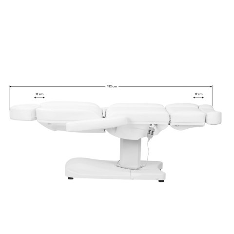 Fotel kosmetyczny elektr. Azzurro 803D 3 siln. biały Fotel kosmetyczny elektr. Azzurro 803D 3 siln. biały