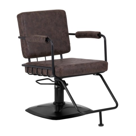 Gabbiano fotel fryzjerski Katania Loft Old Leather ciemny brąz Gabbiano fotel fryzjerski Katania Loft Old Leather ciemny brąz