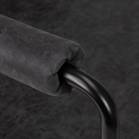 Gabbiano fotel fryzjerski Katania Loft Old Leather czarny Gabbiano fotel fryzjerski Katania Loft Old Leather czarny