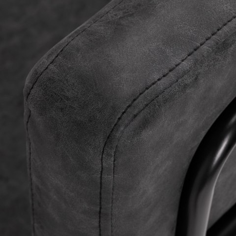 Gabbiano fotel fryzjerski Katania Loft Old Leather czarny Gabbiano fotel fryzjerski Katania Loft Old Leather czarny