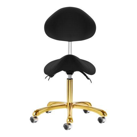 Taboret kosmetyczny 1004 Giovanni złoto czarny Taboret kosmetyczny 1004 Giovanni złoto czarny
