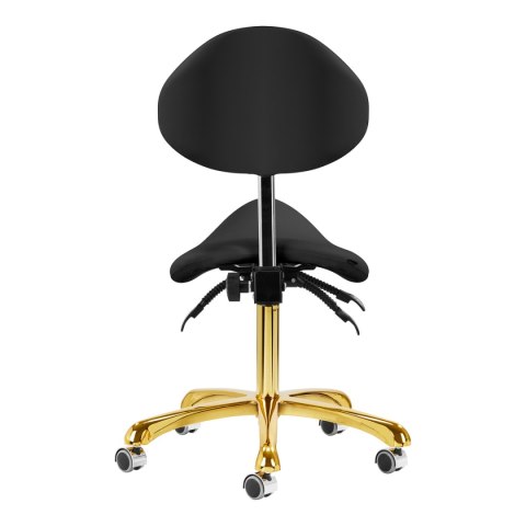 Taboret kosmetyczny 1004 Giovanni złoto czarny Taboret kosmetyczny 1004 Giovanni złoto czarny