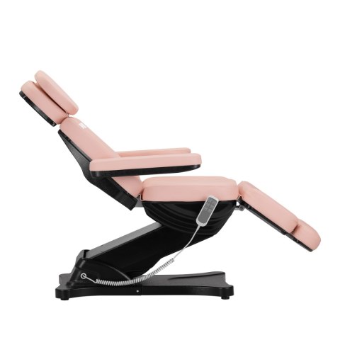 Elektryczny fotel kosmetyczny SILLON CLASSIC 3 silniki różowo czarny Elektryczny fotel kosmetyczny SILLON CLASSIC 3 silniki różowo czarny