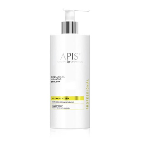 Apis CERAMIDE REPAIR Łagodna emulsja do mycia twarzy z ceramidami i beta glukanem 500 ml Apis CERAMIDE REPAIR Łagodna emulsja do mycia twarzy z ceramidami i beta glukanem 500 ml