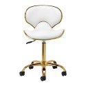Gabbiano taboret kosmetyczny Q-4599G Biały