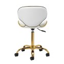 Gabbiano taboret kosmetyczny Q-4599G Biały