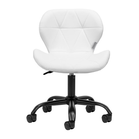 Taboret kosmetyczny QS-06B czarno biały Taboret kosmetyczny QS-06B czarno biały