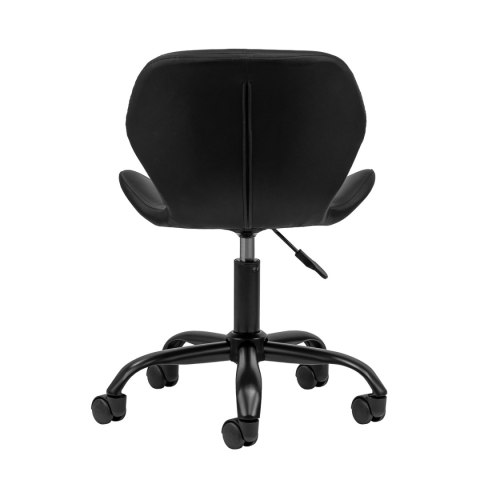 Taboret kosmetyczny QS-06B czarno czarny Taboret kosmetyczny QS-06B czarno czarny