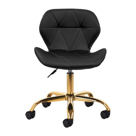 Taboret kosmetyczny QS-06G złoto czarny Taboret kosmetyczny QS-06G złoto czarny