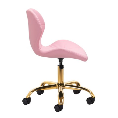 Taboret kosmetyczny QS-06G złoto różowy Taboret kosmetyczny QS-06G złoto różowy