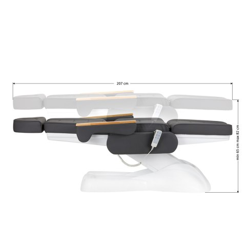 Fotel kosmetyczny elektryczny SILLON Lux 273b 3sil. 2 gat. szary Fotel kosmetyczny elektryczny SILLON Lux 273b 3sil. 2 gat. szary