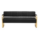 Gabbiano Sofa do poczekalni Avila złoto czarna