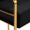 Gabbiano Sofa do poczekalni Avila złoto czarna