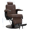 Gabbiano fotel barberski Continental brązowy