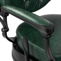 Gabbiano fotel barberski President zielony z czarną ramą