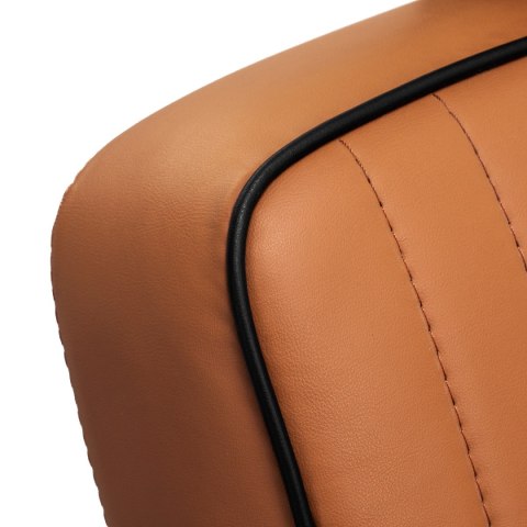 Gabbiano fotel barberski Visionerio jasnobrązowy czarna rama Gabbiano fotel barberski Visionerio jasnobrązowy czarna rama