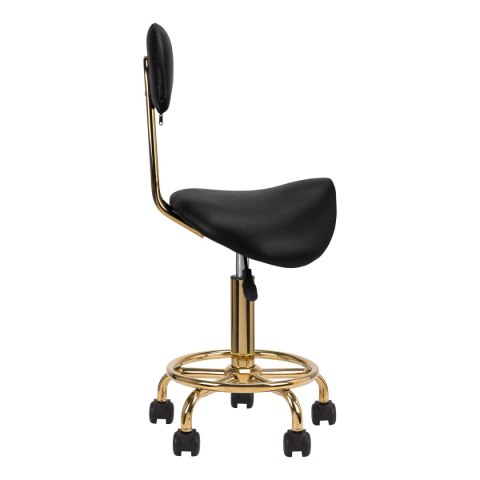 Taboret kosmetyczny 6001-G złoto - czarny 2 gat Taboret kosmetyczny 6001-G złoto - czarny 2 gat