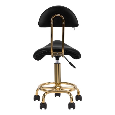 Taboret kosmetyczny 6001-G złoto - czarny 2 gat Taboret kosmetyczny 6001-G złoto - czarny 2 gat